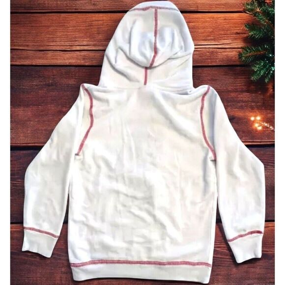 Disney World Christmas Minnie Mouse Hoodie Sweater Large Girls Fast Ship EUC - Picture 2 of 11